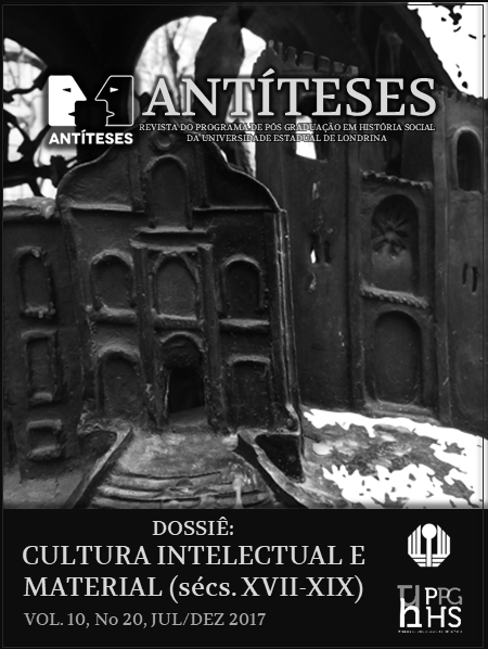 					Visualizar v. 10 n. 20 (2017): Dossie - Cultura Intelectual e Cultura Material (séculos XVII-XIX)
				
