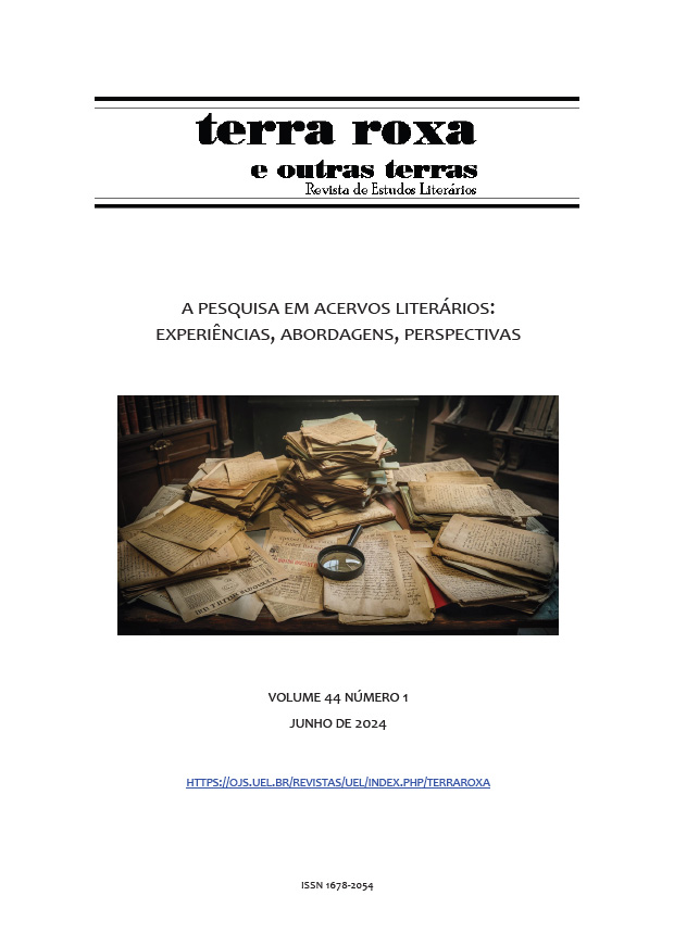 					Ver Vol. 44 Núm. 1 (2024): A pesquisa em acervos literários: experiências, abordagens, perspectivas
				